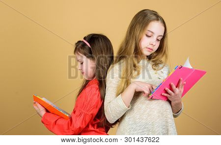 Friendship And Sisterhood. Students Reading A Book. School Project. Workbooks For Writing. Back To S