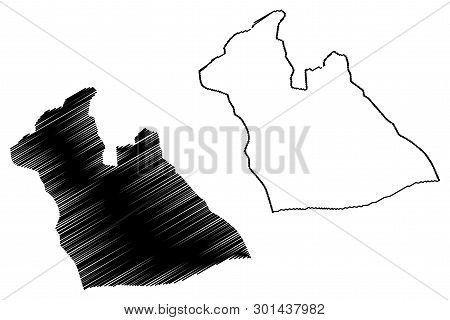 Laghouat Province (provinces Of Algeria, Peoples Democratic Republic Of Algeria) Map Vector Illustra