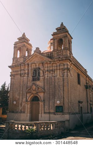 View To Front Of Church Of Our Lady Of Tas-silg In Marsaxlokk, Malta