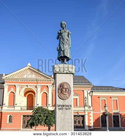Klaipeda, Lithuania - August 13, 2017: Sculpture 