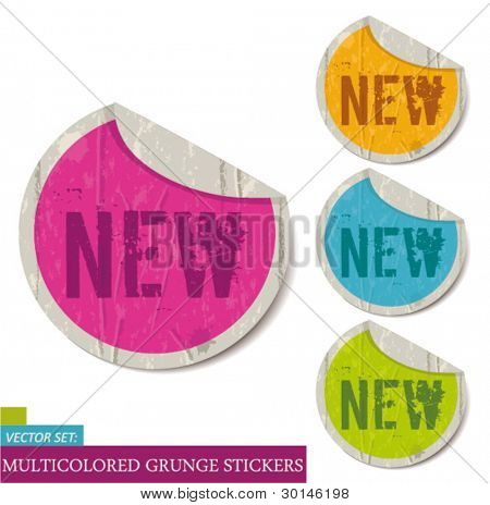 Grunge klistermärken set-nya