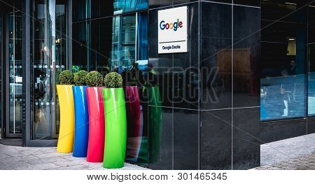 Architectural Detail Of The Irish Headquarters Building Of The Multinational Google