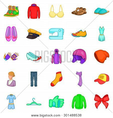 Dandy Icons Set. Cartoon Set Of 25 Dandy Icons For Web Isolated On White Background