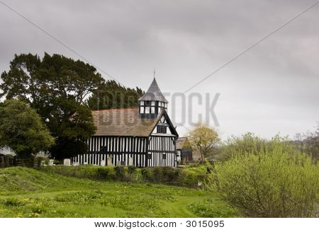 Melverley kostel na den