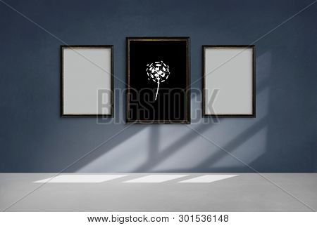 Dandelion on a frame mockup