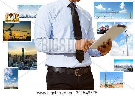 Male Engineer And Industrial And Power, Industrial Business.