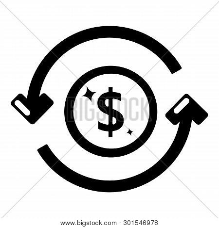 Circulation Money Icon. Simple Illustration Of Circulation Money Icon For Web