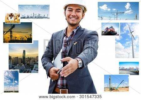 Male Businessmen And Investments In Various Industries.