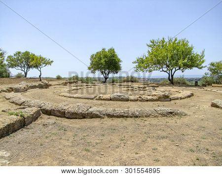 Scenery Around Valley Of The Temples Near A City Named Agrigento Located In Sicily, Italy
