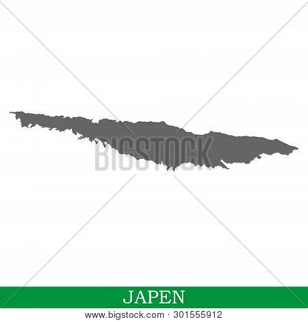 High Quality Map Of Japen Is The Island Of Indonesia