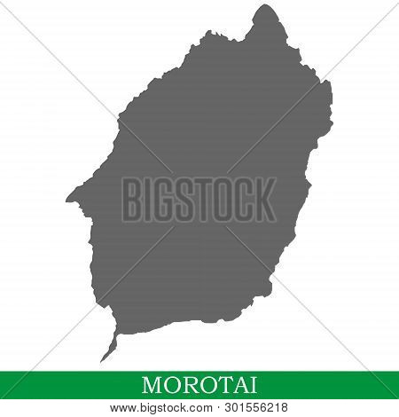 High Quality Map Of Morotai Is The Island Of Indonesia
