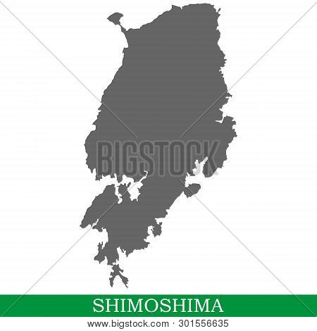 High Quality Map Of Shimoshima Is The Island Of Japan