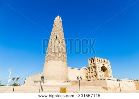 Emin Minaret, Or Sugong Tower, In Turpan, Is The Largest Ancient Islamic Tower In Xinjiang, China.