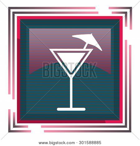 Bakal Icon In Red Square With Stripes On A White Background Illustration Drawing