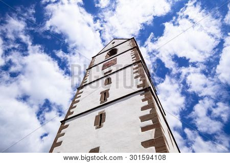 An image of the fortified church at Bergfelden south Germany