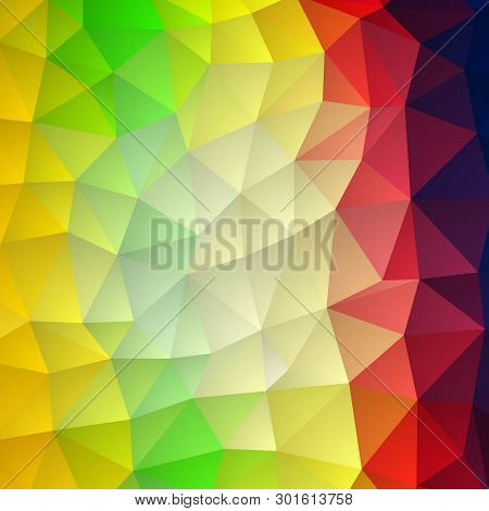 Colorful Bright Colorful Background. Triangular Pattern. Eps 10