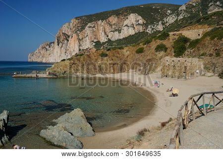 View Of The Beach Of Masua, Iglesias