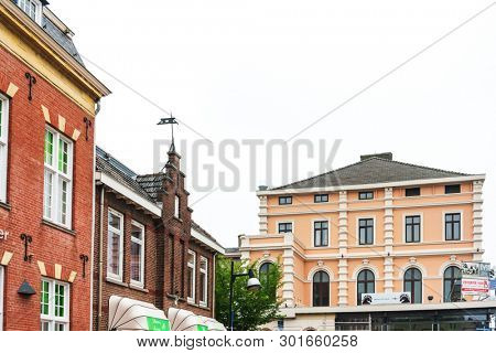 VAALS, THE NETHERLANDS - June 10, 2018: Street view of vaals city, Netherlands