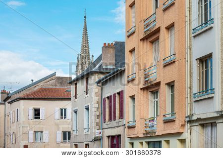 NANCY, FRANCE - June 23, 2018: Antique building view in Old Town Nancy, France