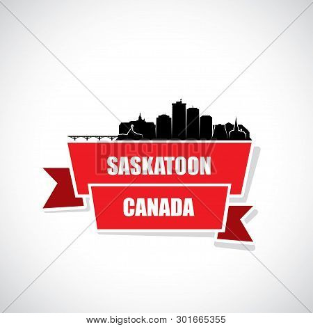 Saskatoon Skyline - Canada - Vector Illustration - Vector