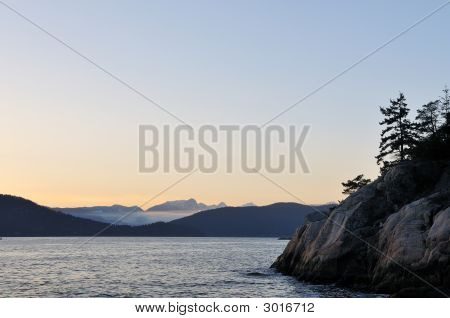 Point Atkinson Park At Sunset