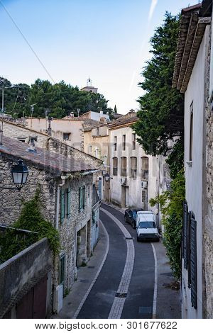 View On Traditional And Medieval Houses In Provence, South Of France, Vacation And Tourist Destinati
