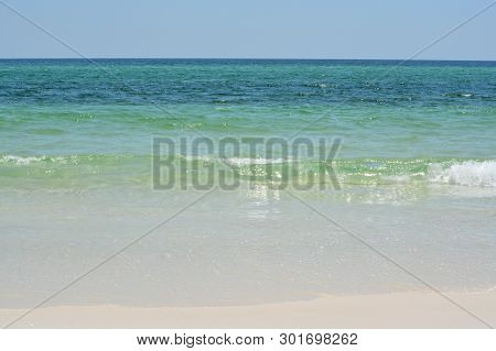 Pensacola Beach In Escambia County Florida, On The Gulf Of Mexico, Usa