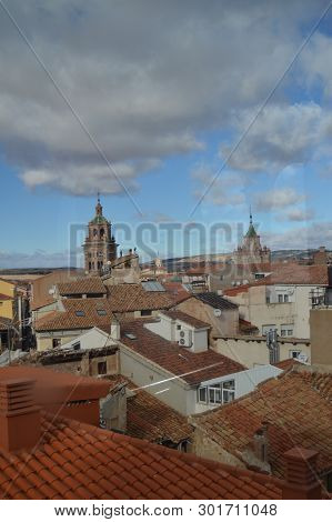 December 26, 2013. Views Of The Mudejar Style Towers In The Church Of San Pedro Dating In The Xiv Ce