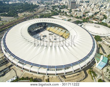 City Of Rio De Janeiro, Brazil South America.
Maracana Stadium. Brazilian Soccer. 
Football Stadiums