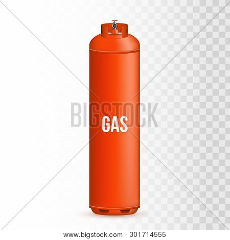 Creative Vector Illustration Of Gas Cylinder, Tank, Balloon, Container Of Propane, Butane, Acetylene