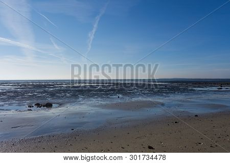 Beaches Of Island Of Wangerooge In The North Sea In Germany