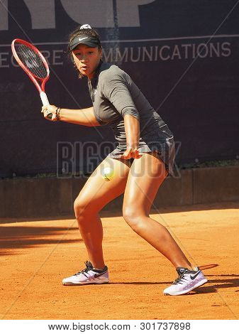 Nuremberg, Germany - May 18, 2019: Raising Australian Tennis Teenager Destanee Aiava At The Euro 250