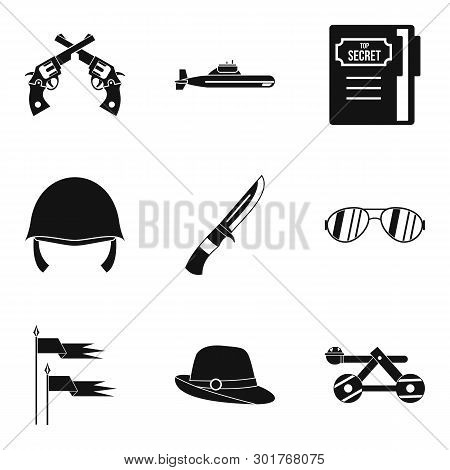 Weaponry Icons Set. Simple Set Of 9 Weaponry Icons For Web Isolated On White Background