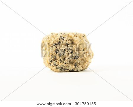 Mineral Sanidine Rock Isolated On White Background