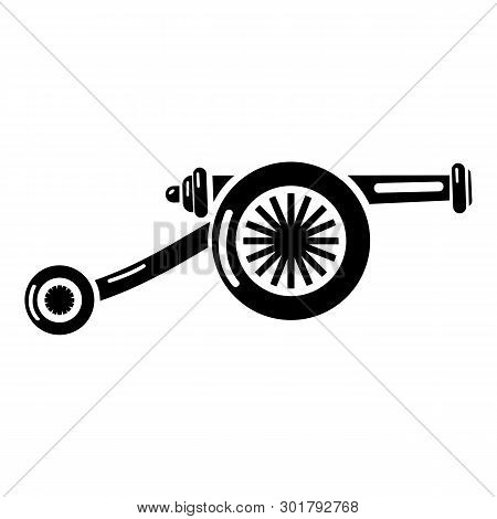Siege Gun Icon. Simple Illustration Of Siege Gun Icon For Web.