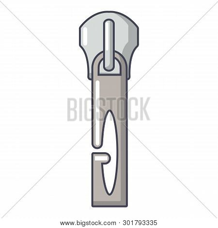 Lock Zip Icon. Cartoon Illustration Of Lock Zip Icon For Web