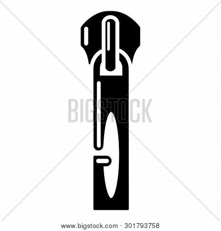 Lock Zip Icon. Simple Illustration Of Lock Zip Icon For Web