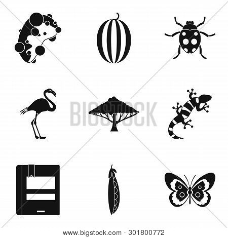 Microbiology Icons Set. Simple Set Of 9 Microbiology Icons For Web Isolated On White Background