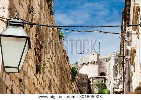 Minceta Tower Seen From Dubrovnik Old Town