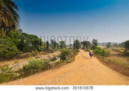 A Village Road In Rural India , Baranti Village - West Bengal, India