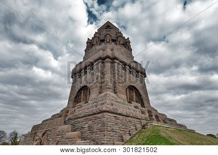 Leipzig, Germany - October 2018: The Monument To The Battle Of The Nations, Memorial Of The Defeat O