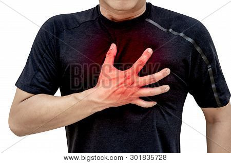 Sportsman Having A Heart Attack After Work Without Break.