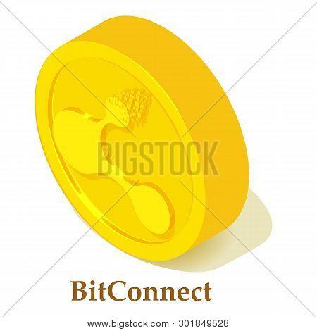 Bitconnect Icon. Isometric Illustration Of Bitconnect Icon For Web