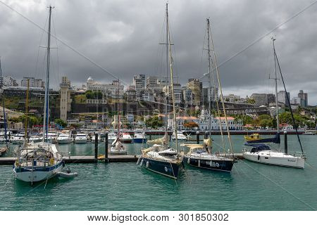 The Port Of Salvador Bahia On Brazil