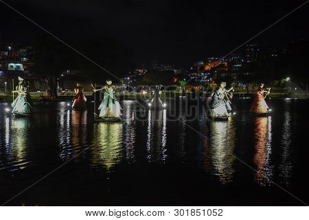 Orishas Fountain Of Salvador Bahia, Brazil