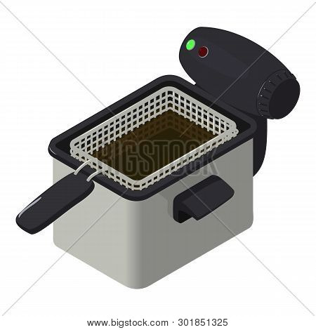 Fryer Icon. Isometric Illustration Of Fryer Icon For Web
