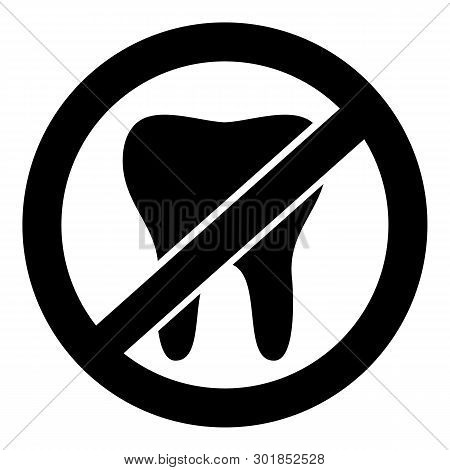 No Tooth Icon. Simple Illustration Of No Tooth Icon For Web