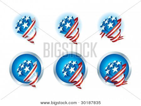 Amerikalı yıldız buketleri serisi