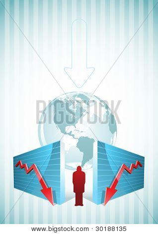 การย้ายแผนภูมิและนักธุรกิจ