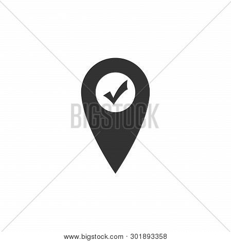 Map Pointer Check Vector & Photo (Free Trial) | Bigstock